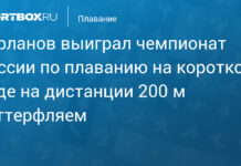 Харланов выиграл чемпионат России по плаванию на короткой воде на дистанции 200 м баттерфляем