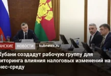 На Кубани создадут рабочую группу для мониторинга влияния налоговых изменений на бизнес-среду